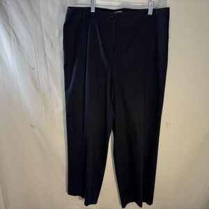 Talbots Stretch Women’s Size 14‎ Trousers Flap Pockets Navy Office Casual Work